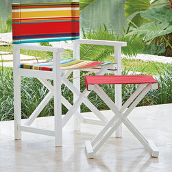 Sunbrella&reg; Director's Chair & Foot Stool - Products