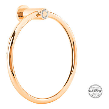 MUSE DIAMOND TOWEL RING. ROSE GOLD