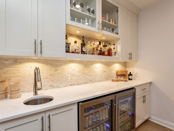 Transitional Home Bar