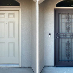 Before & After - Iron Security Door by First Impression Ironworks - Home Safety And Security