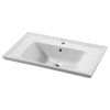 EAGO White Ceramic 32"x19" Rectangular Drop In Sink