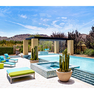 Resort Style Contemporary | Pool and Water Feature