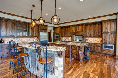 Mountain style kitchen photo in Little Rock