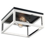 Nuvo Lighting - Nuvo Lighting Cakewalk - 2 Light Flush Mount, Polished Nickel Finish - Cakewalk; 2 Light; Flush Mount Fixture; Polished NCakewalk 2 Light Flu Polished NickelUL: Suitable for damp locations Energy Star Qualified: n/a ADA Certified: n/a  *Number of Lights: Lamp: 2-*Wattage:60w A19 Medium Base bulb(s) *Bulb Included:No *Bulb Type:A19 Medium Base *Finish Type:Polished Nickel