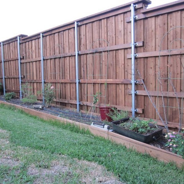 Matching Short Privacy Screen Board On Board Fence