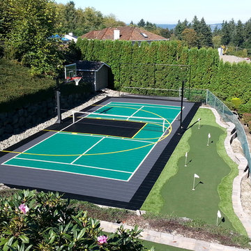 Backyard Multi-Purpose Game Court