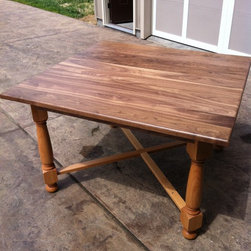 Walnut and Alder Table - Dining Tables