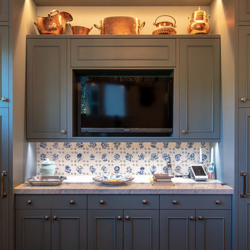 Traditional Kitchen with Gray Accents