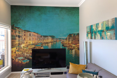 Venice  custom wall mural in a Lounge