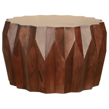 Chantel Coffee Table Brown Finish