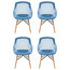 Pure Style Dining Chairs, Blue, Set of 4