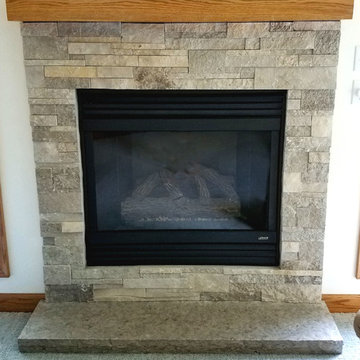 Fireplaces using Buechel Stone