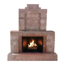 outdoor fireplace