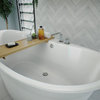 DreamLine Montego 66 in. L x 27 in. H White Acrylic Freestanding Bathtub