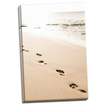 Fine Art Photograph, Beach Walk, Hand-Stretched Canvas