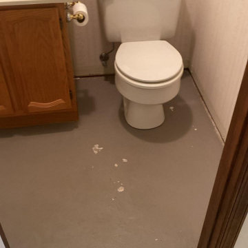 Level Floors using self-leveling concrete