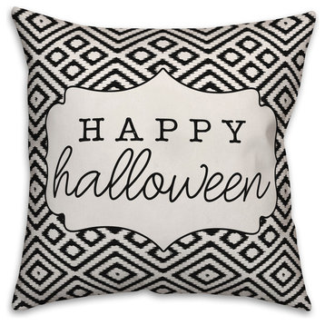 Happy Halloween Aztec 18"x18" Throw Pillow Cover
