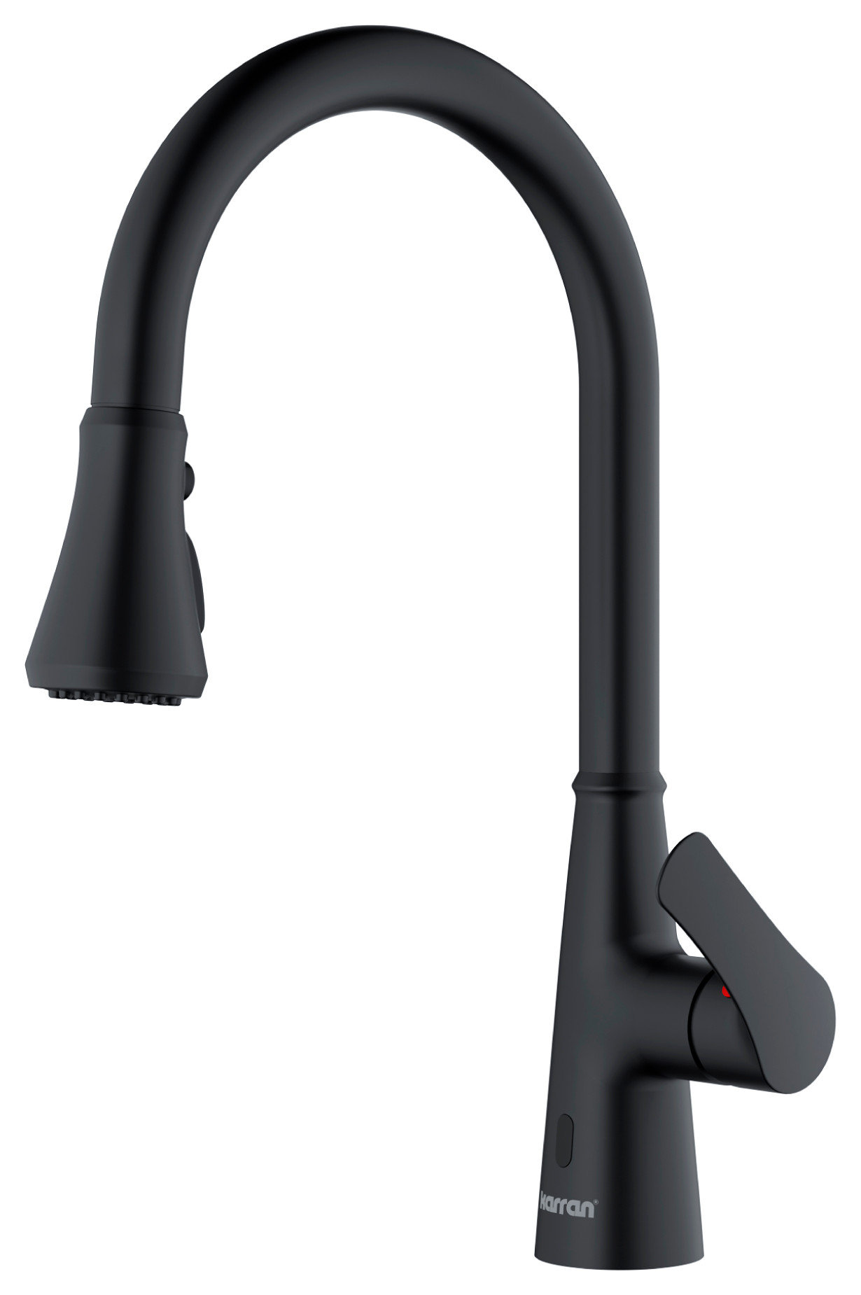 Karran Touchless One-Handle Triple Function Sprayer Faucet, Matte Black
