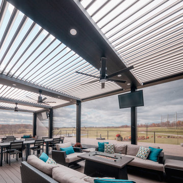 Lake Forest Golf Club - Ann Arbor, MI: StruXure Louvered Pergola & MagnaTrack