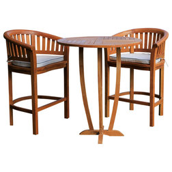 Transitional Outdoor Pub And Bistro Sets by Chic Teak