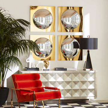 Channeled Goldfinger Lounge Chair