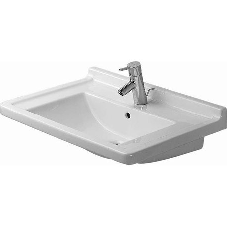 Duravit 030470-1HOLE Starck 3 28" Ceramic Vanity Top - White