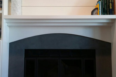 Inspiration for a transitional living room remodel in New York