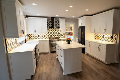 Inspiration for a transitional open concept kitchen remodel in Seattle