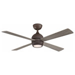 Fanimation Fans - Fanimation Fans FP7652GR Kwad - 52" Ceiling Fan with Light Kit - Fanimation continues to elevate the style you've cKwad 52" Ceiling Fan Matte Greige Weather *UL Approved: YES Energy Star Qualified: n/a ADA Certified: n/a  *Number of Lights: Lamp: 1-*Wattage:18w LED Module bulb(s) *Bulb Included:Yes *Bulb Type:LED Module *Finish Type:Matte Greige