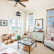 Living Room White Couch Beach