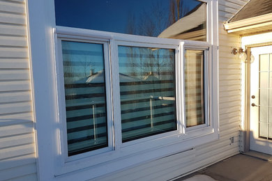 Trendy exterior home photo in Calgary
