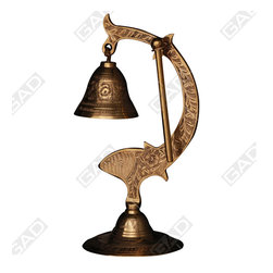 DINNER GONG FISH JASMINE GOLD POLISHED - Home Accessories & Decor