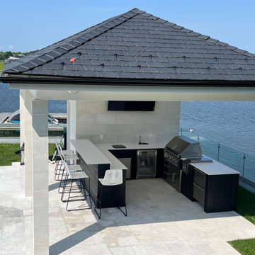 Custom Outdoor Kitchen & Living Area Project Toms River