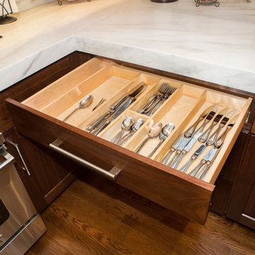 Mt. Prospect Kitchen Addition with Walnut Cabinets