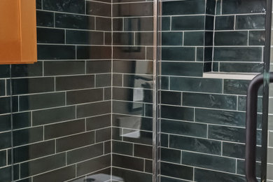 Inspiration for a modern bathroom remodel in Houston