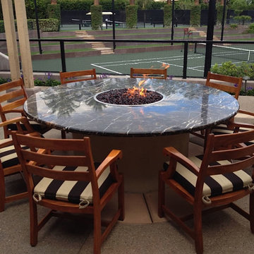 Custom fire table for exclusive country club in Indian Wells, CA