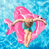 31" Pink Inflatable Fish Children's Swim Ring Tube Float