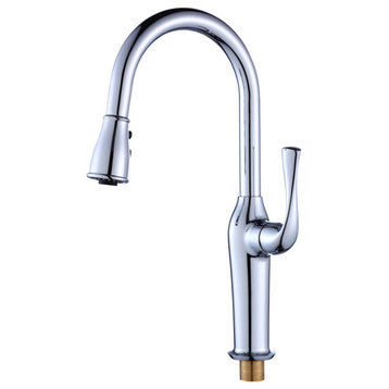 Modern Kitchen Single-hole Faucet LB-7505, Chrome