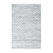 Blue Jeans and Cotton Flat Weave Rug, 5'x8'