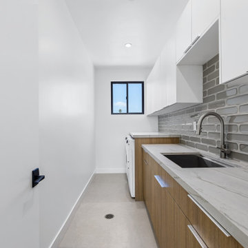 Custom Modern New Construction Home with Mid-Century Rooflines