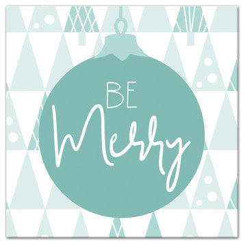 Be Merry Canvas Wall Art, 16"x16"