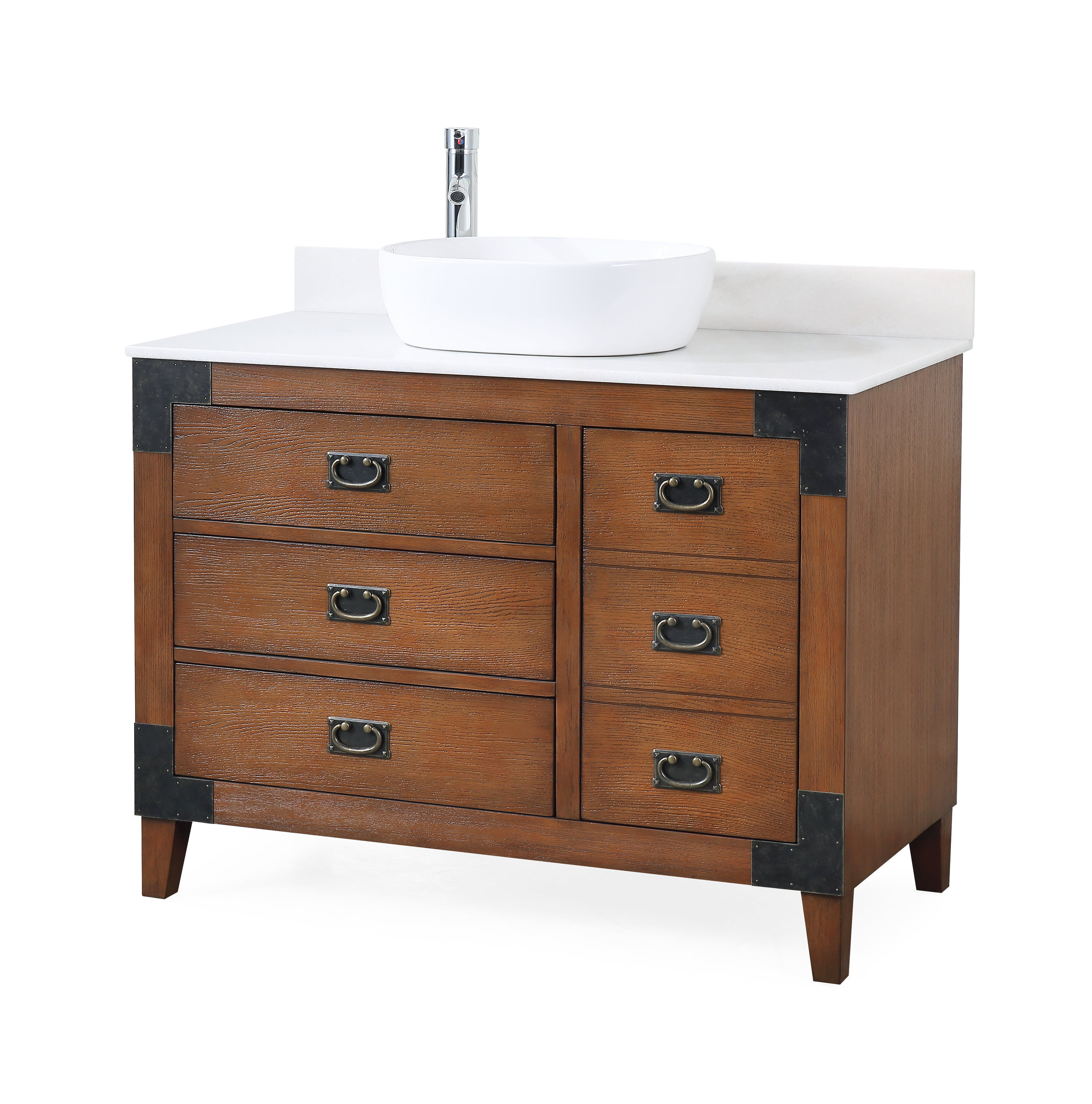 42" Vessel Sink Bathroom Vanity, Asian style Akira