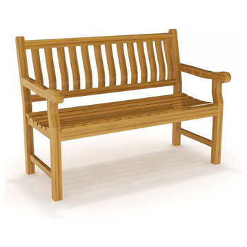 4' SOLID TEAK OUTDOOR BENCH - FROM THE AQUA ROSE COLLECTION