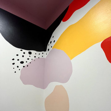 Custom Painted Mural - Powder Bathroom