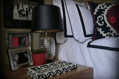 Inspiration for a transitional bedroom remodel in New York