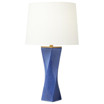 Generation Lighting CT1211FRB1 Lagos Table Lamp in Frosted Blue