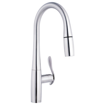 Selene Single Handle Pull-Down Kitchen Faucet w/ Snapback, Chrome