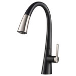 Kraus USA - Nolen 2-Function Pull-Down 1-Handle 1-Hole Kitchen Faucet Spot Free Stainless MB - Elevate your kitchen to a new level of style with the sweeping lines and clean curves of the Nolen faucet. A dual-function pull-down sprayhead with flexible hose and swivel adapter offers unparalleled reach and effortless movement all around the sink.