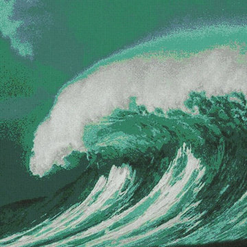 Surf Rush Green | Glass Mosaic | PIXL Mist Collection
