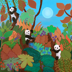Happy Times, 48 x 48 in - Paintings